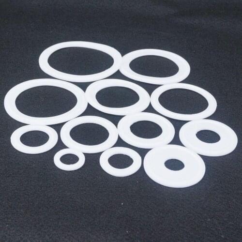 2pcs Sizes Gasket I/D x Fits Ferrule O/D Sanitary Tri Clamp Ferrule PTFE Sealing Gasket Ring Washer