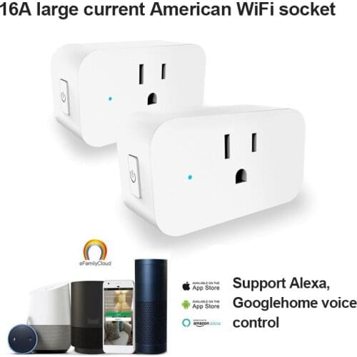 2020 New US Standard 16A Smart Wifi Plug With Power Monitor, Smart Socket Outlet Works With Google Home, Alexa Voice Control