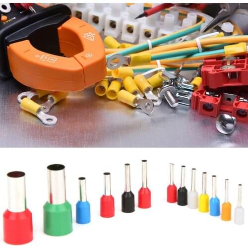 2120PCS Electrical Wire Connectors E0508 - E16-12 VE Tube Type Pre-Insulated Wire Terminals Assortment Terminal Set