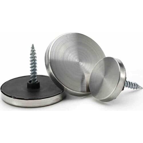4pcs 12mm-40mm Diameter Stainless Steel Screw Cap Cover Decorative Mirror Screw Washers & Cap