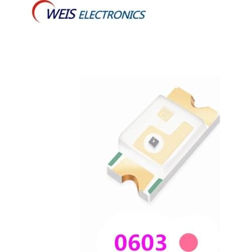 4000PCS 0603 PINK LED 1608 SMD LIGHT BEADS 20mA 120° Wholesale good quality lamp