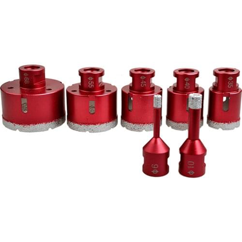 6-75mm M14 Vacuum Brazed Diamond Drilling Core Bits Ceramic Tile Hole Saw Granite Marble Drill Bits with M14 thread