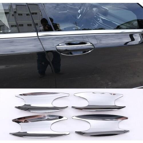ABS Car Styling Outer Door Bowl for BMW 7 Series 730Li 740Li 2016-2020 Bright Light Car Exterior Accessories 4 Pcs