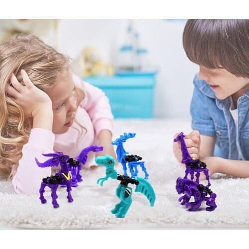 Dinosaurs Antelope Tyrannosaurus Rex Model Toys DIY Twisted Egg Decorations Fun Toys for Children Gifts Random Style