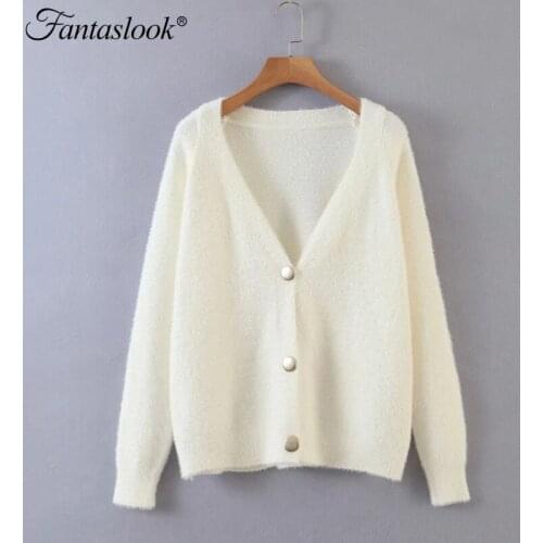 Elegant Sweater Cardigan Women Vintage Solid Long Sleeve Knitted Outwear Female Casual Soft V-neck Short Knit Cardigan Winter