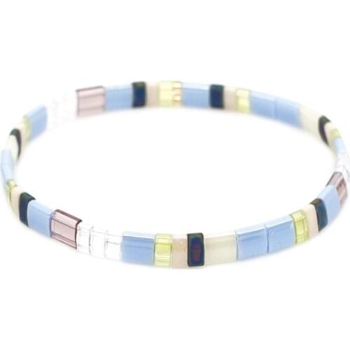 Go2boho Miyuki Tila Bead Stretch Bracelet Jewelry Bohemian Womens bracelets Wholesale Jewellery Accessories Pulseras Femme