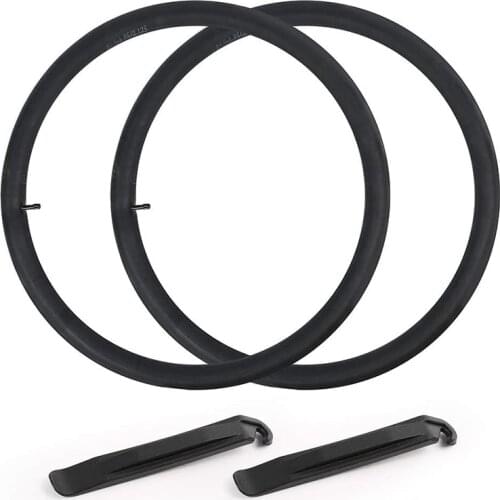 2 Pack 27.5 Mountain Bike Tubes,Schrader Valve,Bicycle Inner Tubes Replacement with 2 Tire Levers