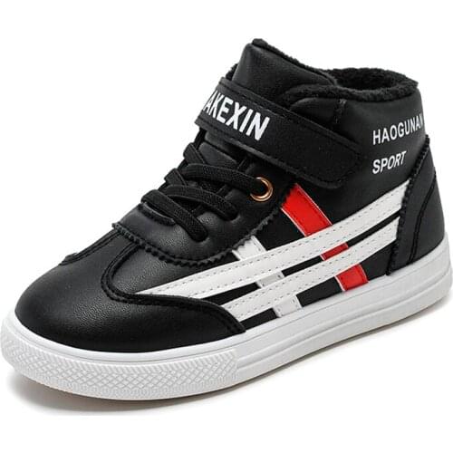 New Childrens Fashion Sneakers Autumn Winter Girls Boys Warm Shoes Sport Running Shoes for Kids High Top Casual Trainer Shoes