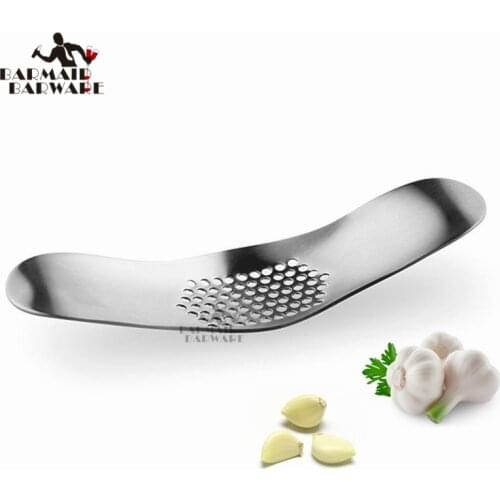 Hot Sales Stainless Steel Garlic Press Grinding Slicer Mincer Metal Multi Ginger Crusher Chopper Cutter Kitchen Accessory