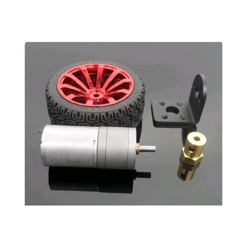 2PCS 25GA370 DC gear motor + bracket + coupling + intelligent robot car wheel motor DIY Model Technology Toy Accessories