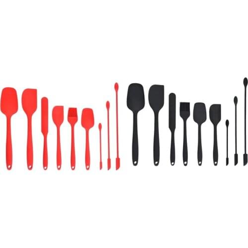 9Pcs Silicone Spatula Set Pastry Scraper Heat-Resistant Spatulas Turner for Cooking Baking Mixing Baking Tools
