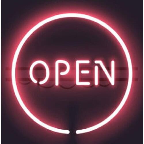 Neon Sign Pink Open neon sign Beer Bar Pub lamps Handcrafted neon lights for rooms Farol Light Advertisement Tube Neon Shop