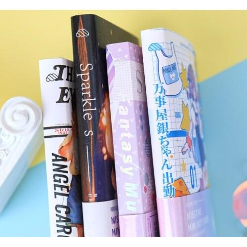 Cute Original Portable Mini Journal Weekly Planner Notebooks Diary Anime Girl Sketchbook Kawaii Journaling School Stationery