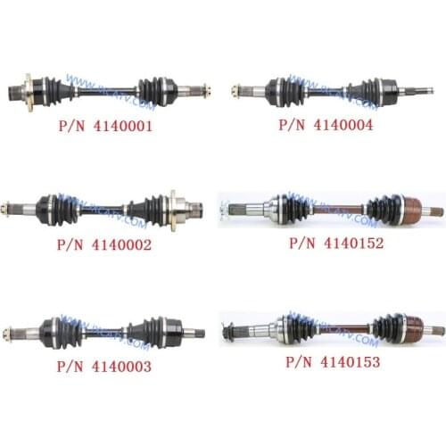 Half Shaft CV Axle Drive Shaft Assembly for YAMAHA 350 BIG BEAR 350 WOLVERINE YFM350 & 400 BIG BEAR YFM400 & 660 GRIZZLY YFM660