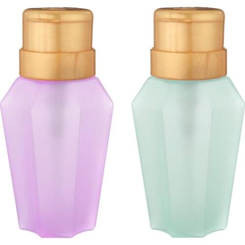 Empty Pump Dispenser Plastic Bottle for Liquid Nail Art Remover