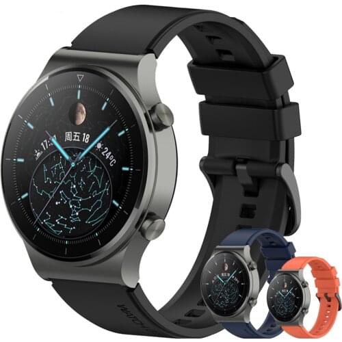 For Huawei Watch GT 2 pro Official Wristband 22mm Silicone Strap For Huawei Watch 3/3 Pro／GT2E／2 46／Xiaomi Watch Color Bracelet