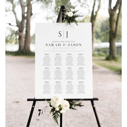 Wedding Seating Chart Templett Seating Chart Wedding Seating Chart Poster Wedding Seating Minimalist Custom Wedding Seating