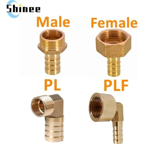 PC PCF PL PLF Pagoda connector 6 8 10 12 14 16mm hose barb connector hose tail thread 1/8 1/4 3/8 1/2 BSP Brass Pipe Fitting