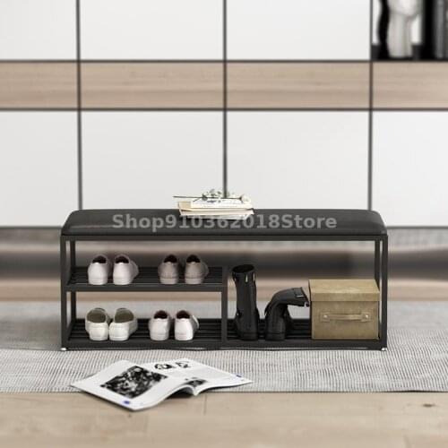 Shoe Changing Stool Household Doorstep Shoe Rack Shoe Cabinet Sitting Hall Nordic Shoe Wearing Stool Cushion Door Sofa Stool