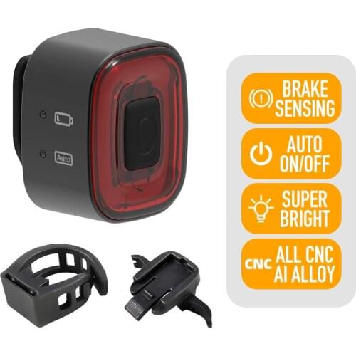 ENFITNIX Cubelite2 Led Flashlight For Bike USB Rechargeable Cycling Rear Light MTB Tail Lamp Auto Brake Sensing Ciclismo Lantern