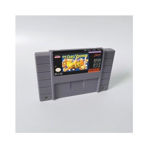 The Lost Vikings or The Lost Vikings II 2 - Action Game Card US Version English Language