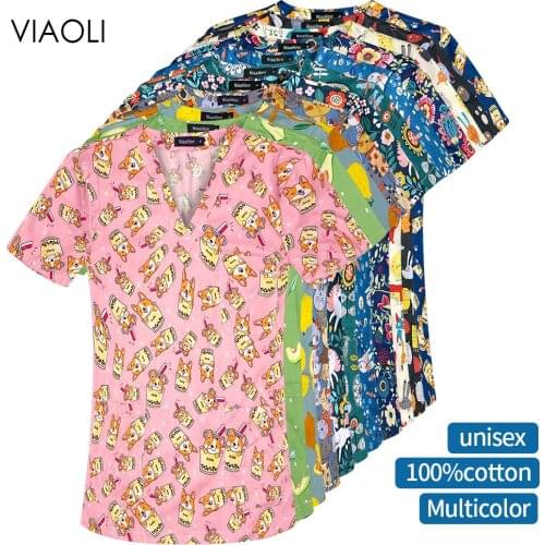 High Quality Operating Room Uniforms Unisex Medical Surgery Clothes Pet Clinic Nurse Uniform Non-sticky Hair Pharmacist Workwear