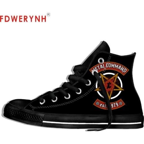 High Top Canvas Mens Casual Shoes Exodus Band All Nite Party Official Band Fashion Lightweight Breathable Shoes For Women Men