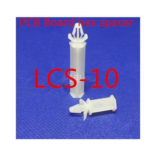 1000pcs /lot LCS-10 10mm PCB board nylon spacer fit for 4mm hole