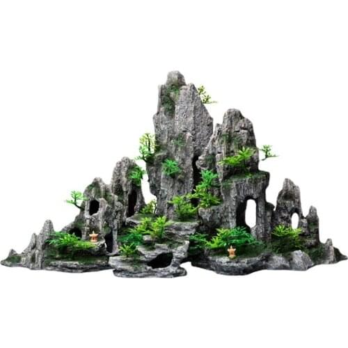 The Fish Tank Landscaping Decoration Aquatic Plants Stones Small Ornaments and Aquarium Scenery Interiors