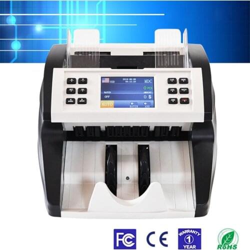 FT-500 Automatic Currency Counter Machine Cash Money Counter Currency Detector MDC/SDC/CNT Model UV MG IR Counterfeit Detector