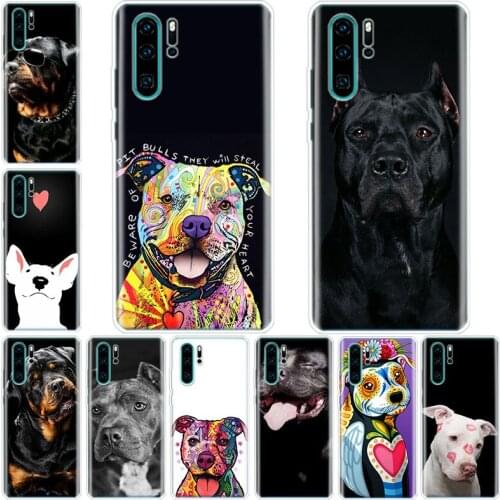 Pit Bull Lovely Pet Dog Pitbull Phone Case For Huawei Honor 20 10 9 9X 8A 8S 8X 7X 7A Lite Pro 10I20I Y5 Y6 Y7 Y8 Y9 V20 V30 Y9S