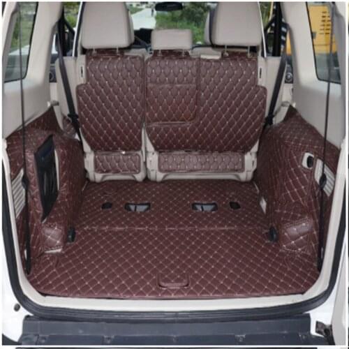 For Mitsubishi Pajero V97 V93 V73 12-18Car Custom car trunk mats waterproof boot carpets Car Accessories Interior