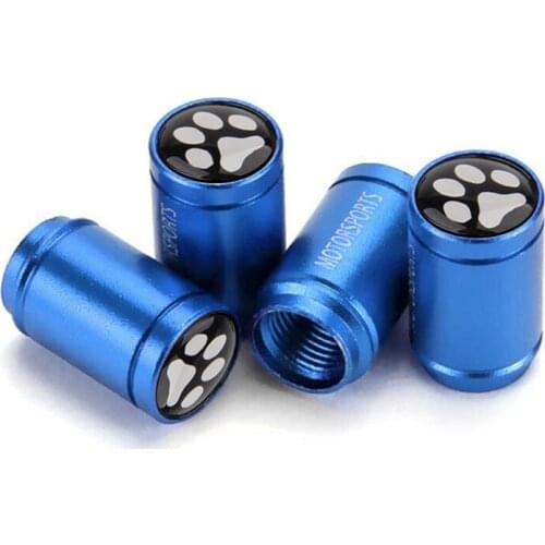 Car Wheel Tire Valve Caps Foot Print Badge Dustproof Tyre Air Valve Stem Cover For MG Auto Parts Accessories Protector Valve Cap