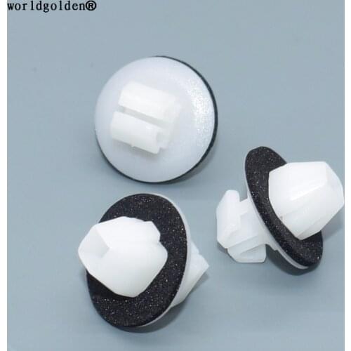 Worldgolden 100pcs auto clip Rocker Panel Moulding Clip for Toyota 90467-11063 Previa 1990-On