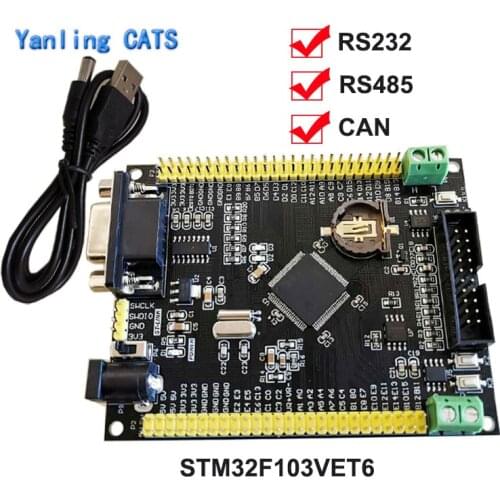 STM32F103 Development Board STM32F103VET6 Discovery MCU ARM Cortex M3 UART RS232 CAN RS485 LQFP100 Pin 1PCS ZL-08