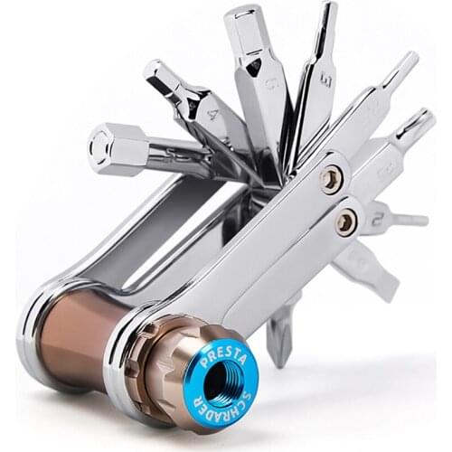 11 in 1 Bike Multitool - Compact and Lightweight Bicycle Repair Kit for Road and Mountain Bikes, Inflatable Tool, Inner Hex