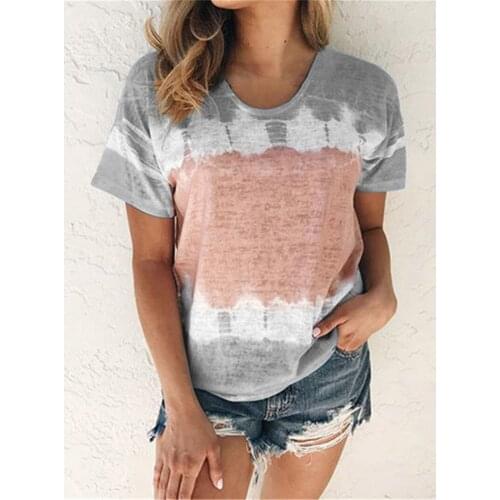 New clothes tshirt women round neck loose casual hot sell harajuku short-sleeve print t-shirt top women vestidos LDMSY200202