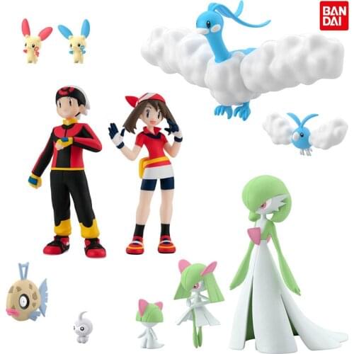 Newest Bandai Scale World 1/20 Pokemon Figures Hoenn Region 2 Set Anime Collectile Model Action Figure Toys Gifts