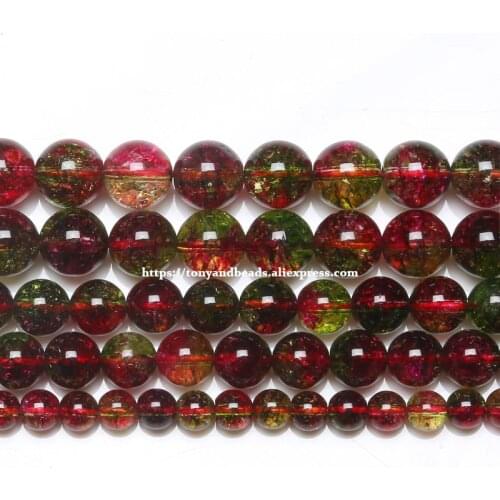 Dyed Rainbow Color Natural Crystal Quartz Round Loose Beads 15" Strand 6 8 10 12MM Pick Size For Jewelry