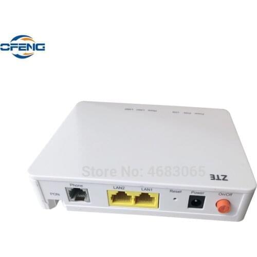 10PCS zte f612 onu Gpon ont 1GE+ 1FE+ 1TEL ethernet ports ONT New fiber modem , Latest version firmware,No Box and Power Plug