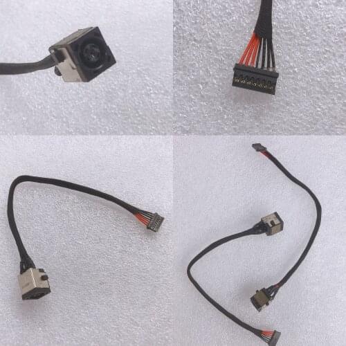 Para for hp elitebook 8560w w156 8570w d3h16ut c6y87ut dc power jack chicote de fios plug cabo