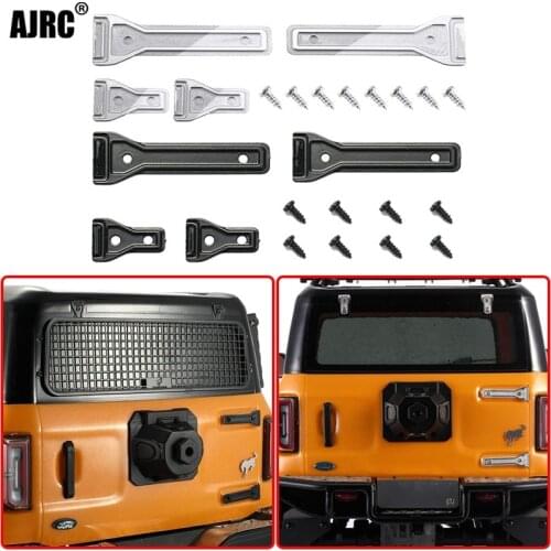 Traxxas Trx-4 Bronco Silver/black Metal Door Hinge 1/10rc Car Parts