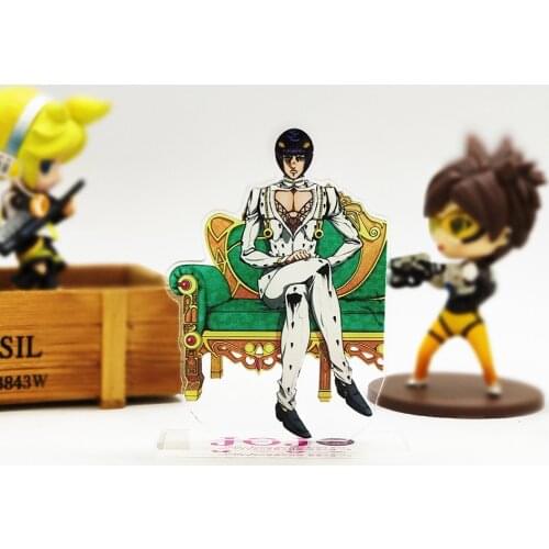 JOJO JOJOs Bizarre Adventure Bruno Bucciarati acrylic stand figure model double-side plate holder cake topper anime games cool