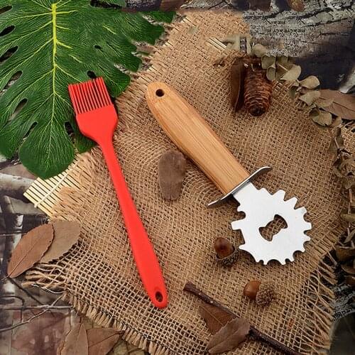 Stainless Steel BBQ Brush Barbecue Grill Smoker Oven Cleaning Brushes Grill Mesh Net Scraper Portable Metal Grill Washing Blade