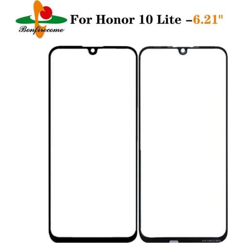 10Pcs Replacement For Huawei Honor 10 Lite HRY-LX2 LX1MEB HRY-AL00a Front LCD Glass Lens touch screen Panel Outer Glass Panel