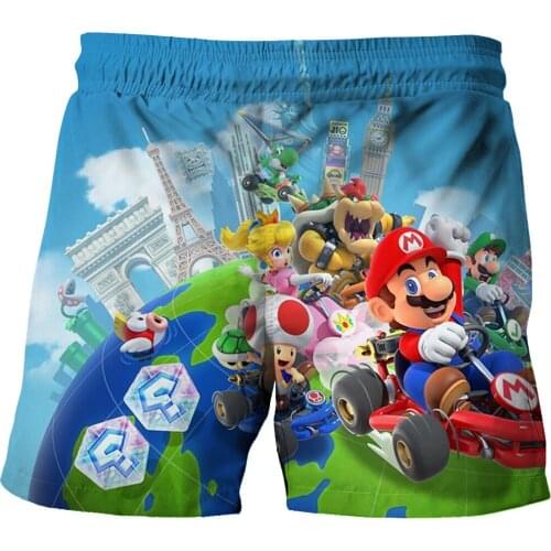 Super Mario Character 3D Printing Funny Cute Shorts Girls Boys Shorts Summer Teenager Cartoon Short Pants Kids Baby Cute Clothes