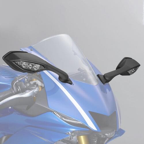 Motorcycle Rearview Side Mirror LED Turn Signal Light For Yamaha YZF R6 2017 YZF R1 2015-2019 16