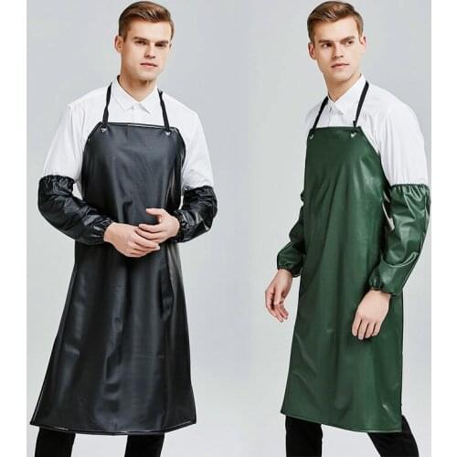 Waterproof Apron Men Chef Kitchen Apron Household Oil-proof