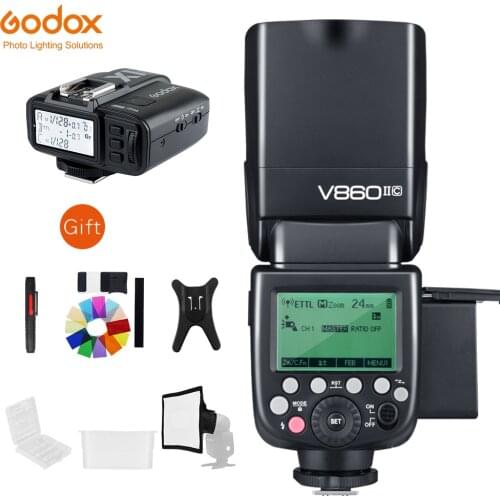 Godox V860II-C V860II-N V860II-S V860II-F V860II-O GN60 HSS TTL Speedlite Flash + X1T Trigger for Canon Nikon Sony Fuji Olympus