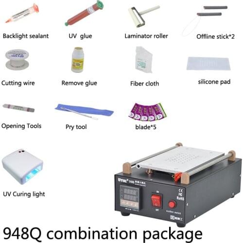 UYUE948Q+ Built-in Vacuum Pump LCD phone screen Separator splitter detachable phone touch screen repair Refurbished machine